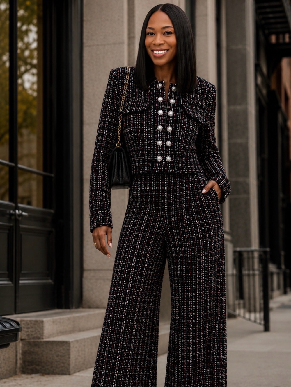 Parisian Tweed Pant Set